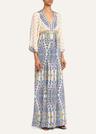 paisley silk maxi dress