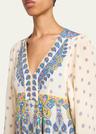 paisley silk maxi dress