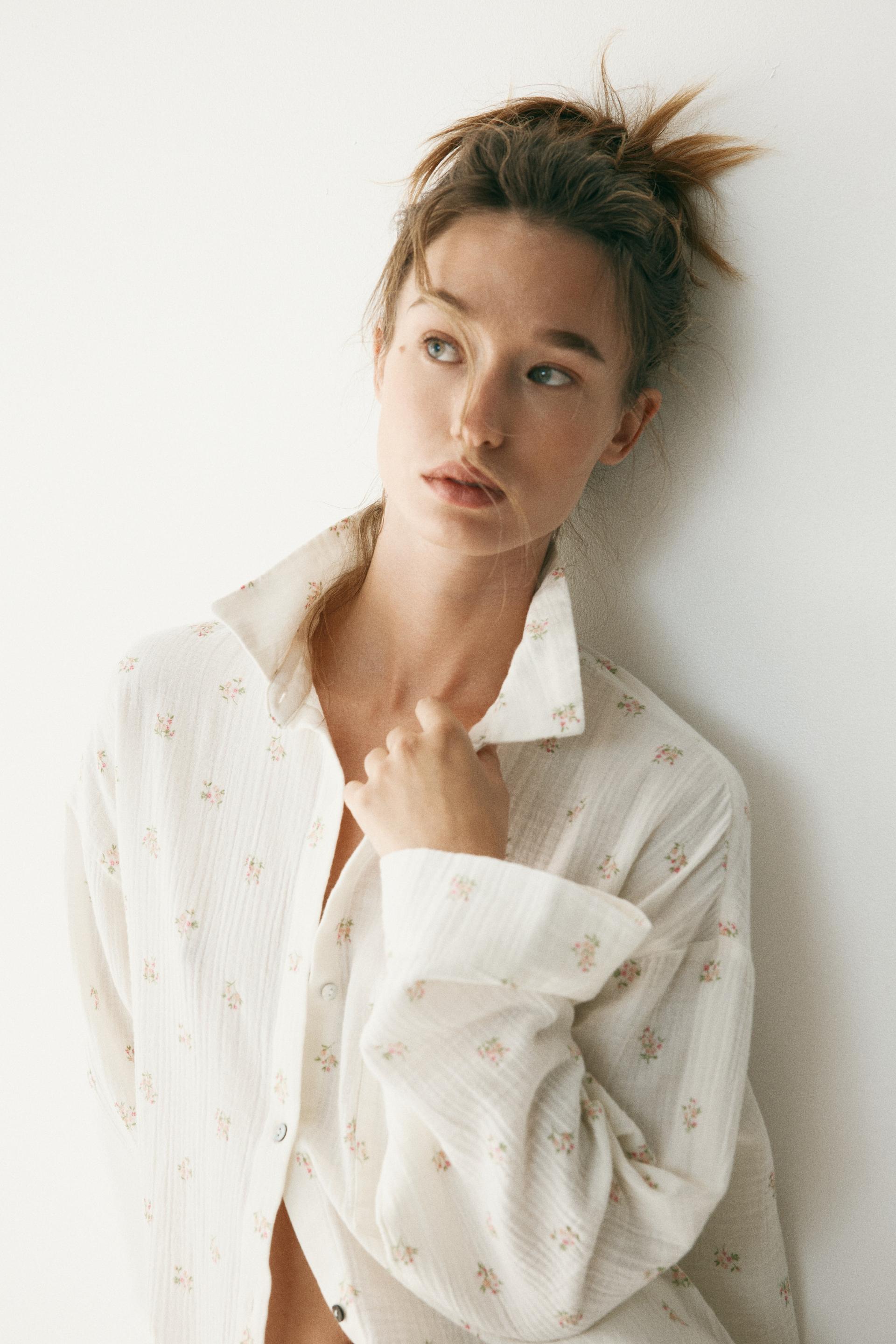 pajama shirt and shorts