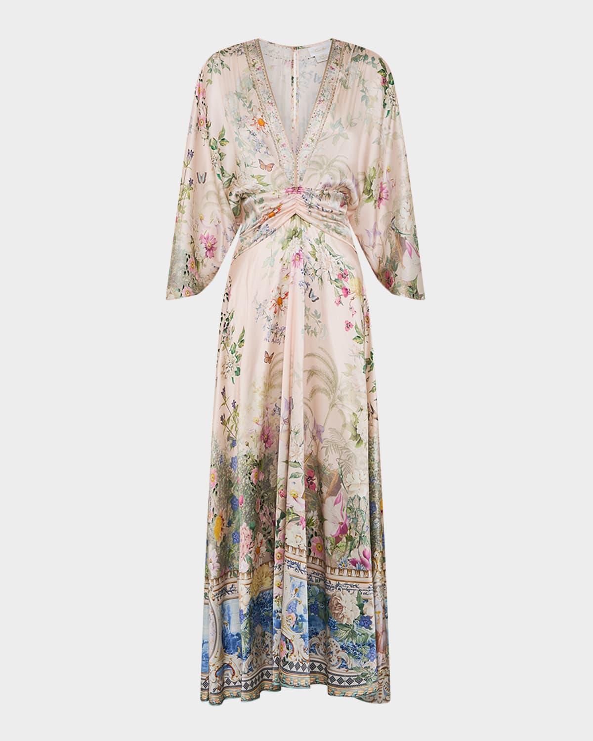 palacio playground petal sleeve maxi dress