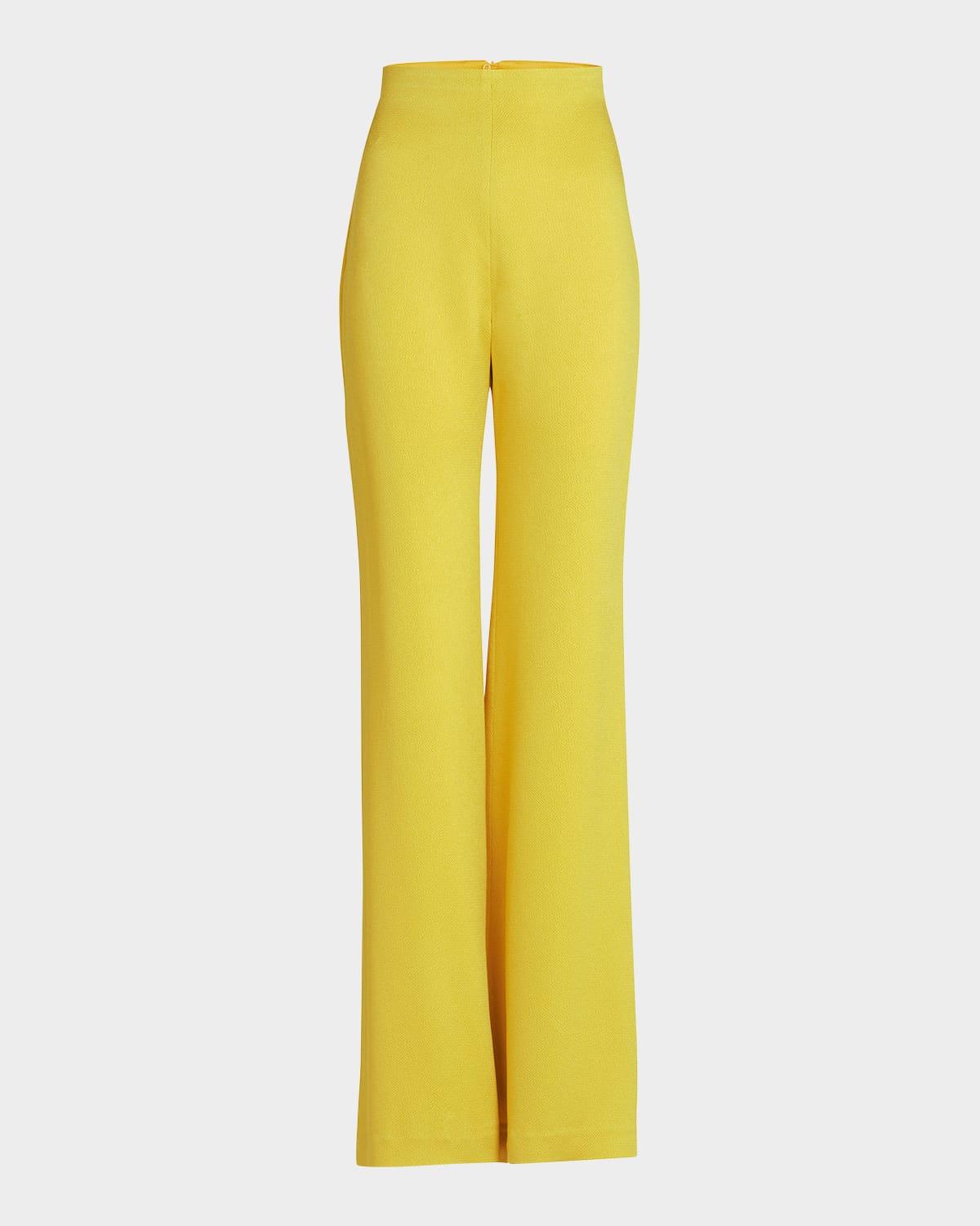 palermo high-rise straight-leg pants