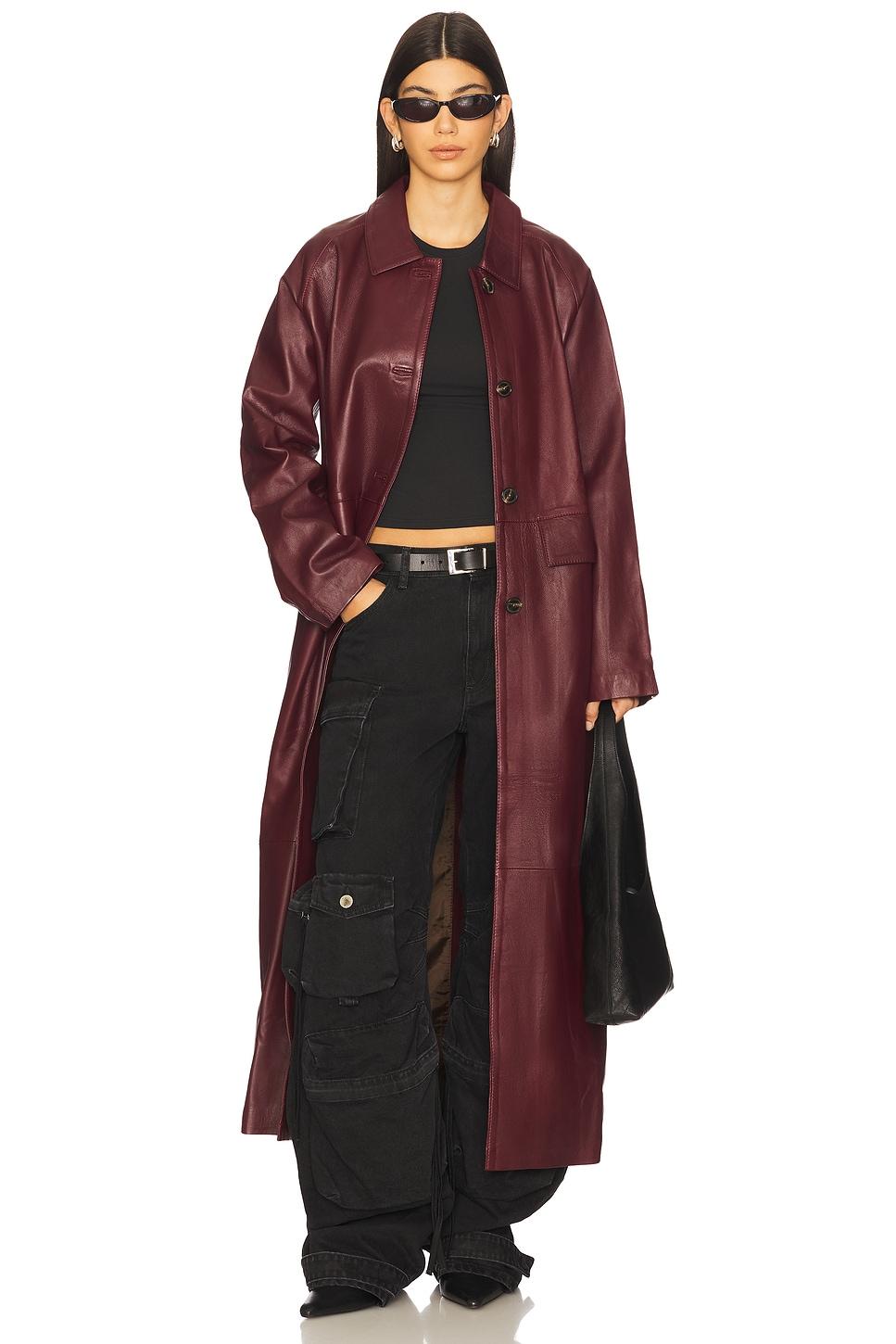 palermo leather coat