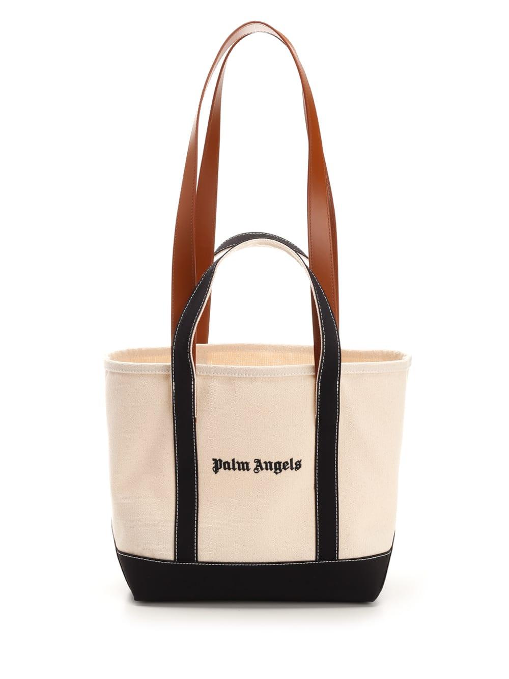 palm angels canvas shoulder bag