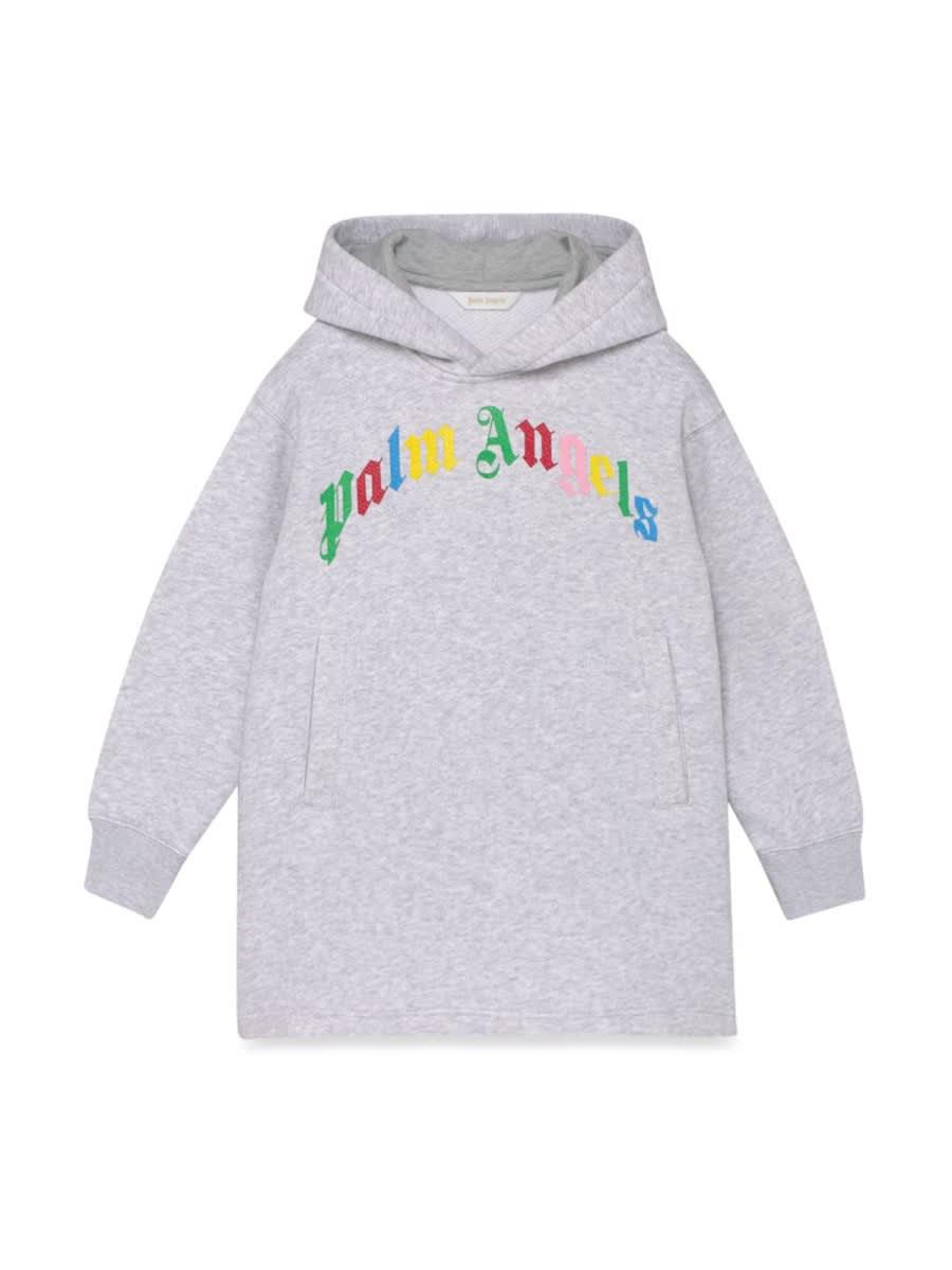 palm angels classic over logo hoodiedress