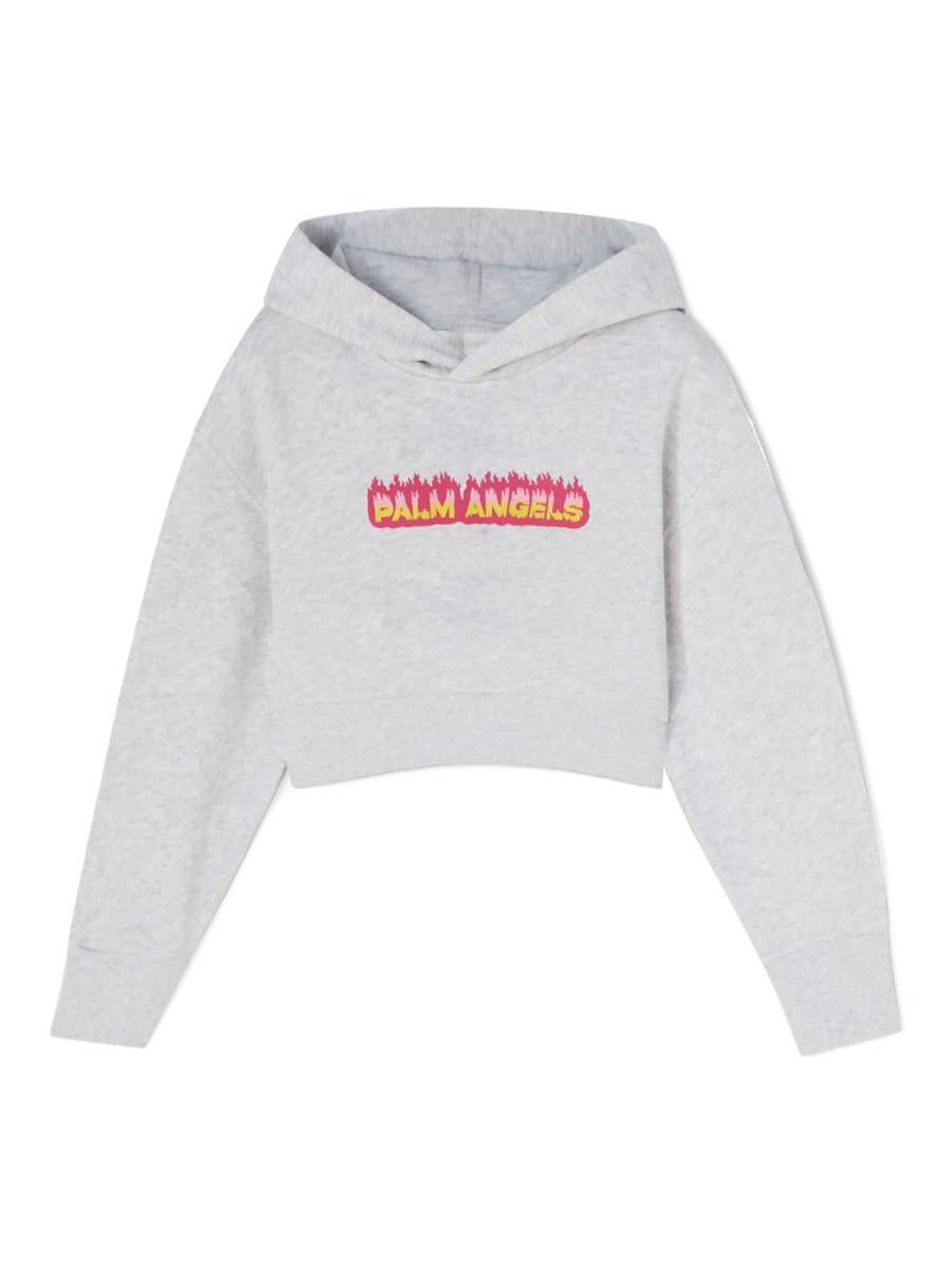 palm angels cropped hoodie