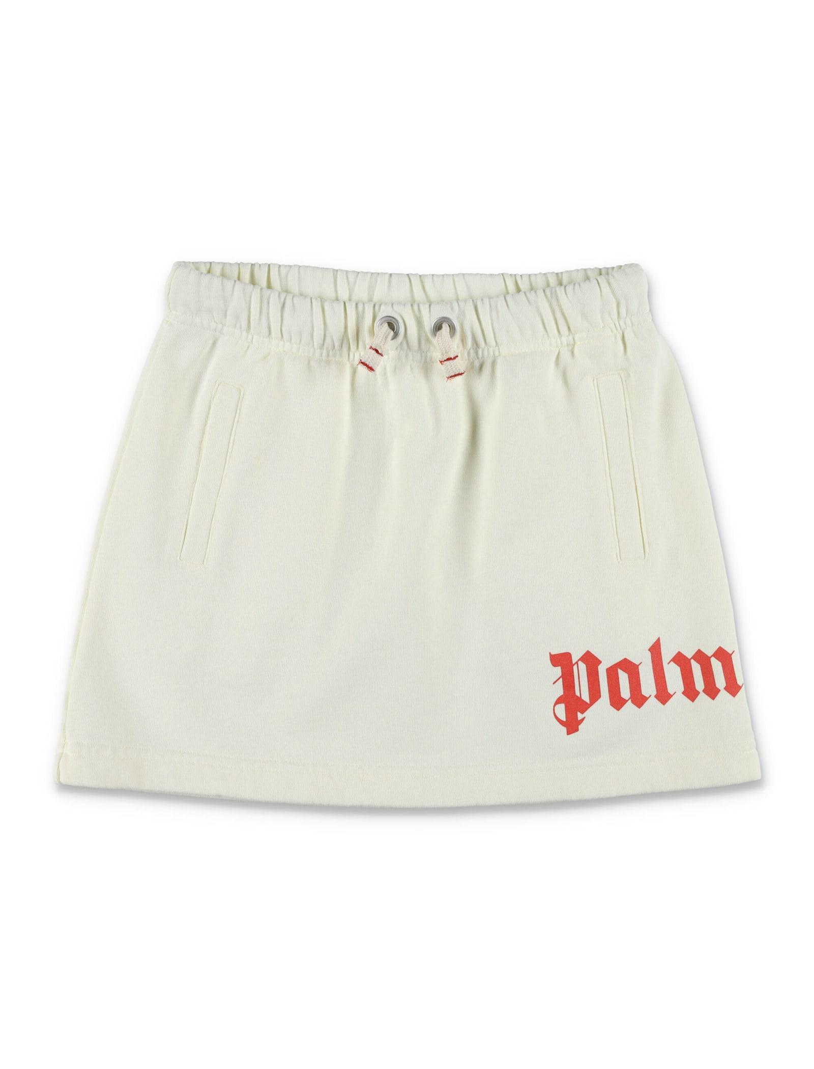 palm angels kid - overlogo sweatskirt