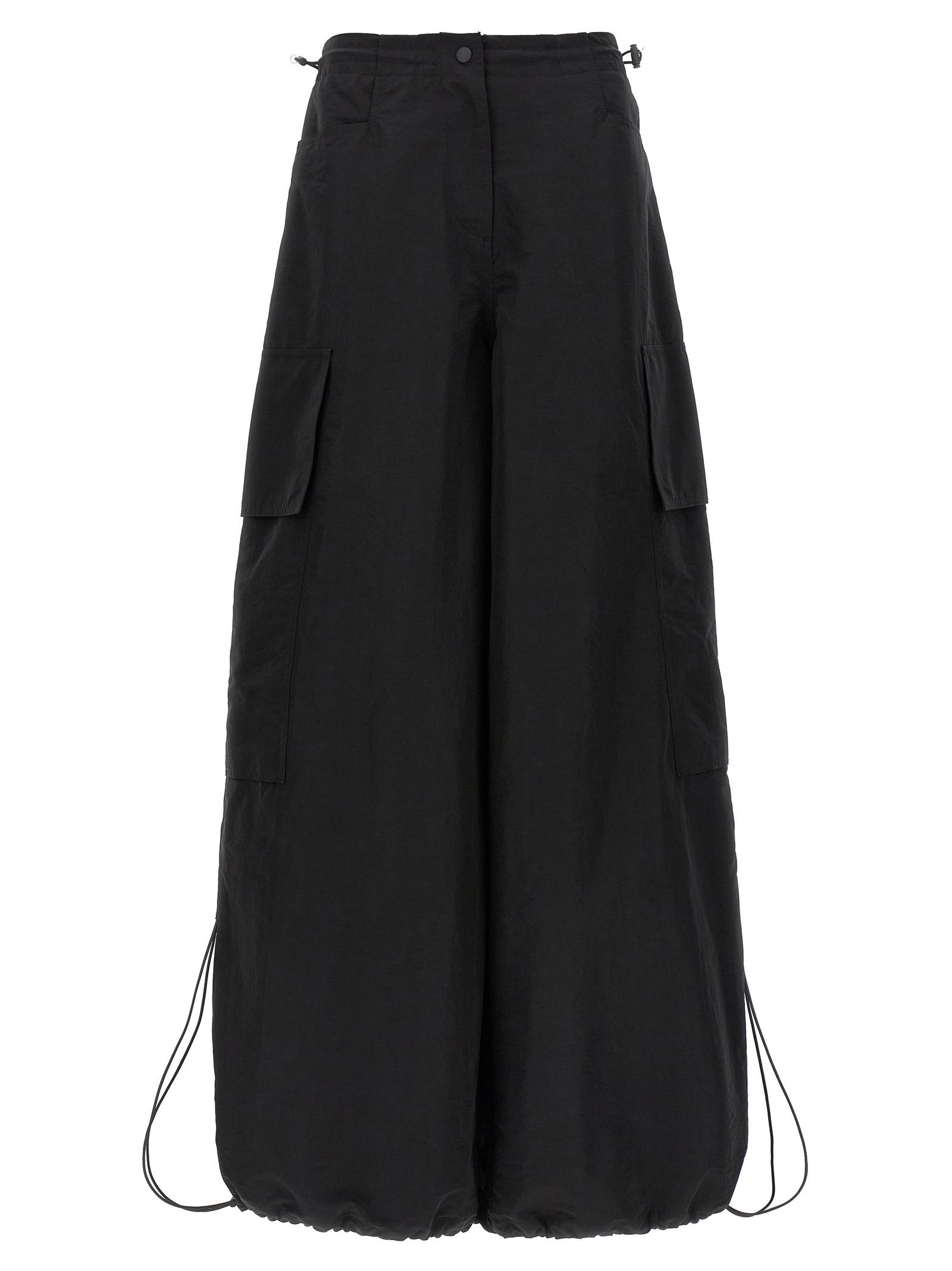 palm angels parachute pants black - women