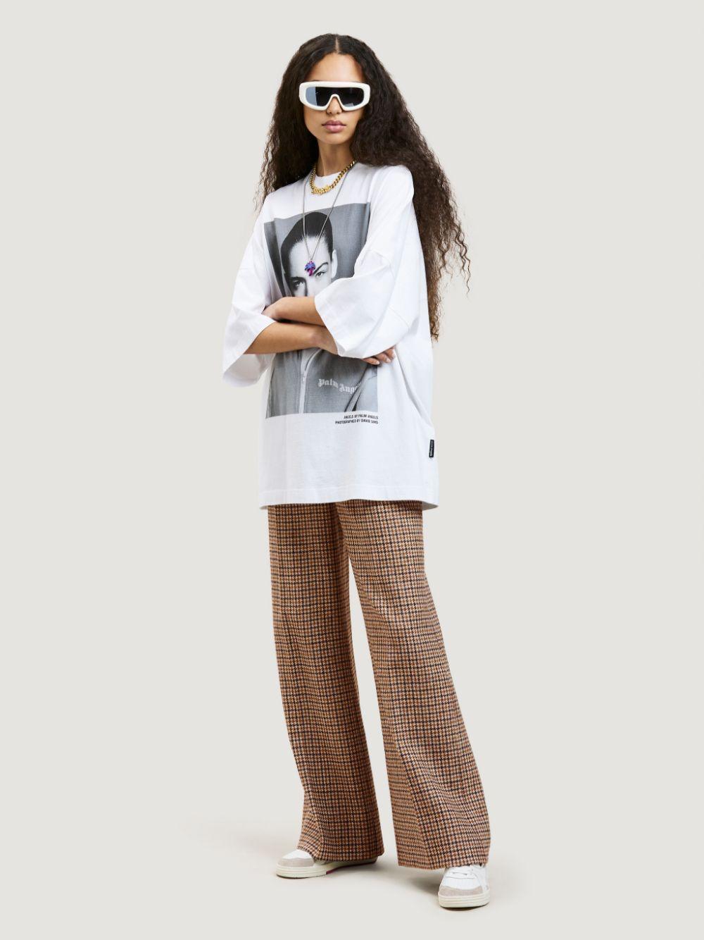 palm angels trousers beige outer: wool lining: viscose - women