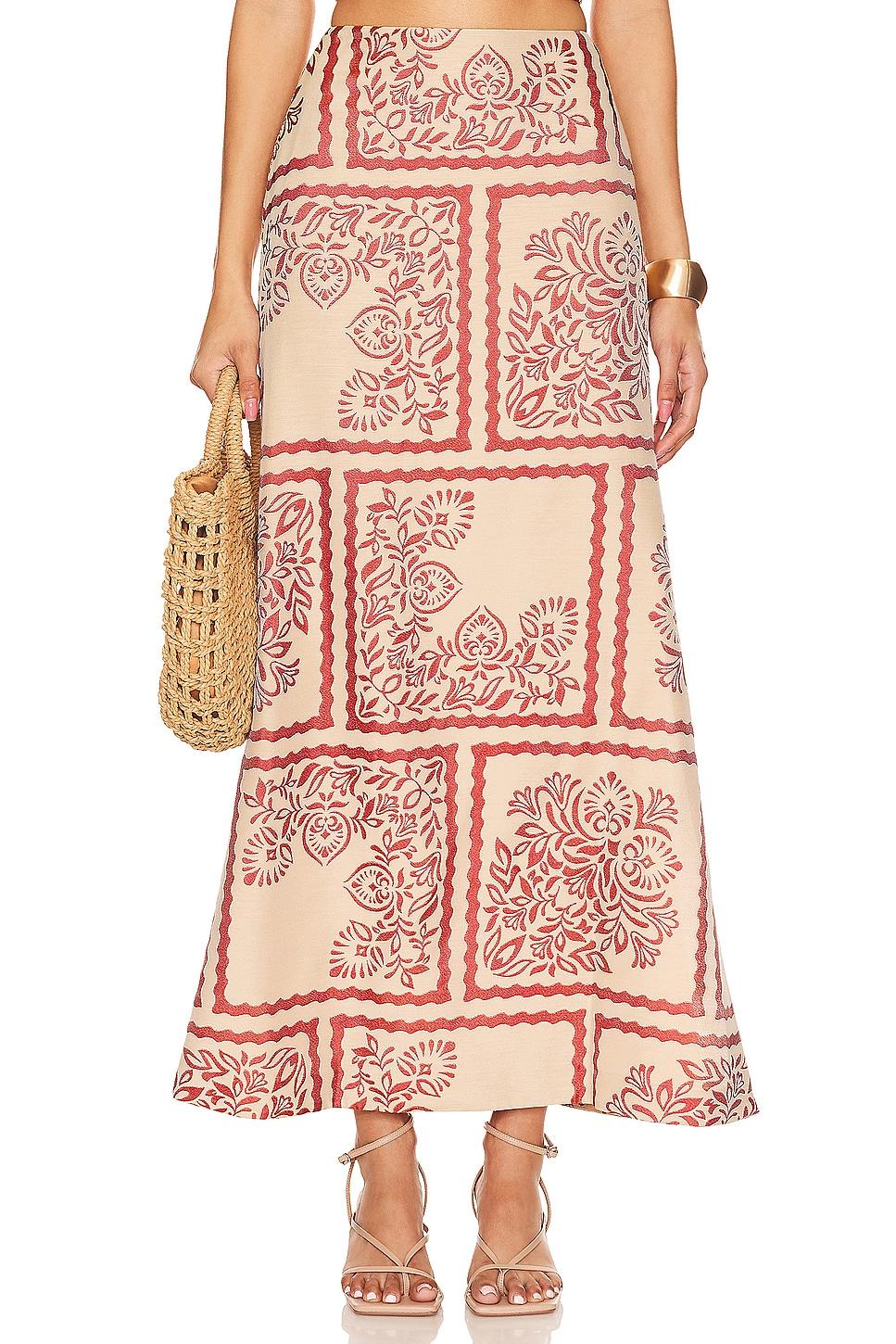 palm bliss maxi skirt