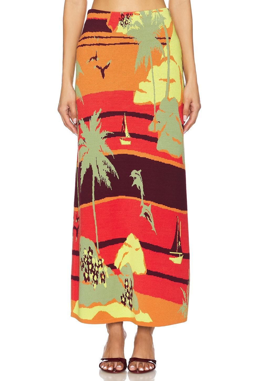 palm island knit skirt