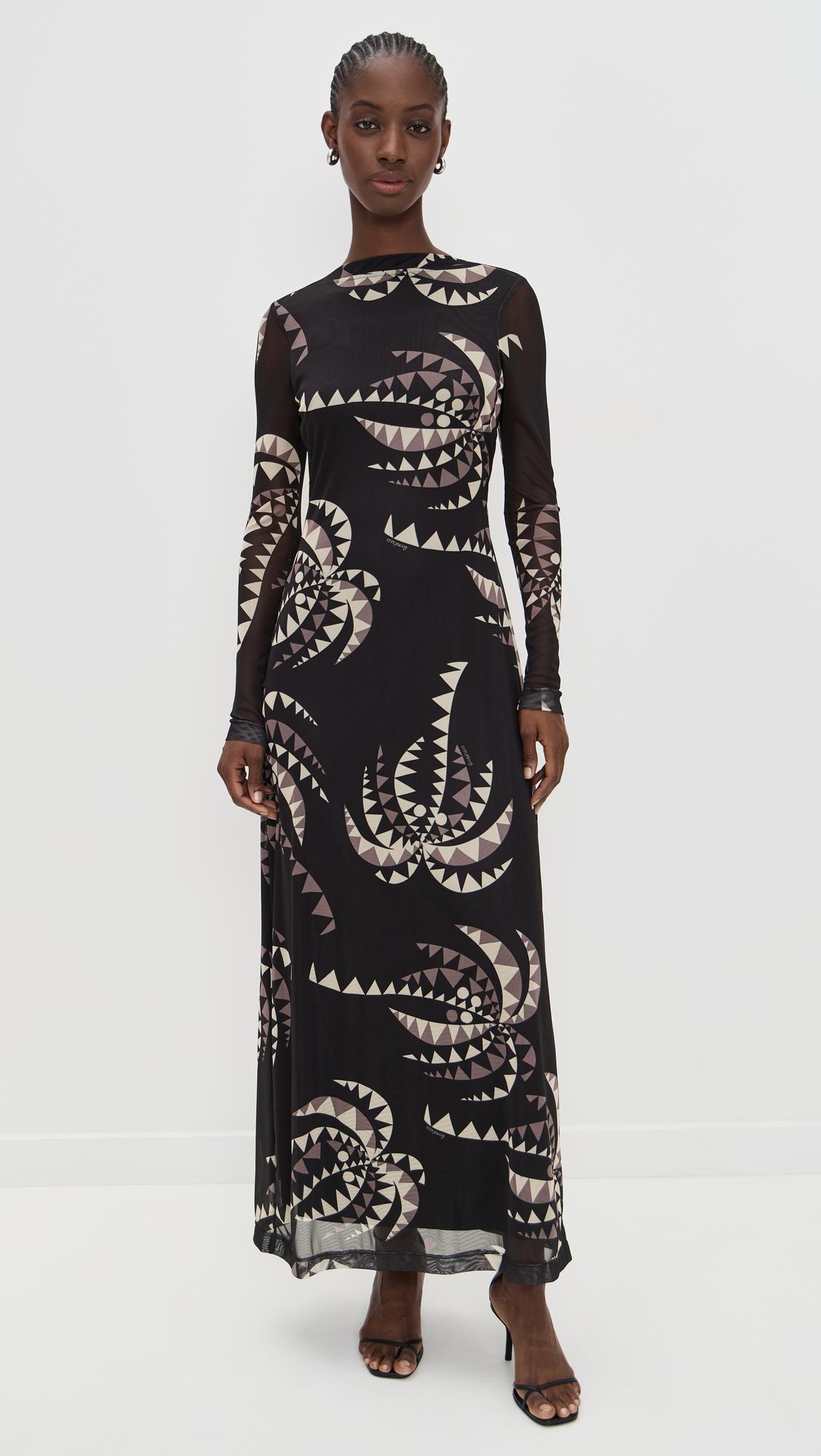 palm maxi dress