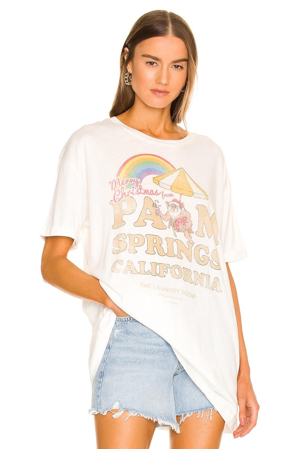 palm springs christmas oversized tee