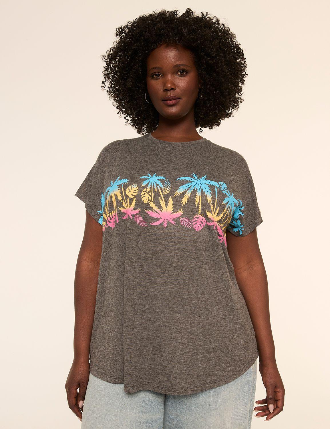 palm tree graphic tee