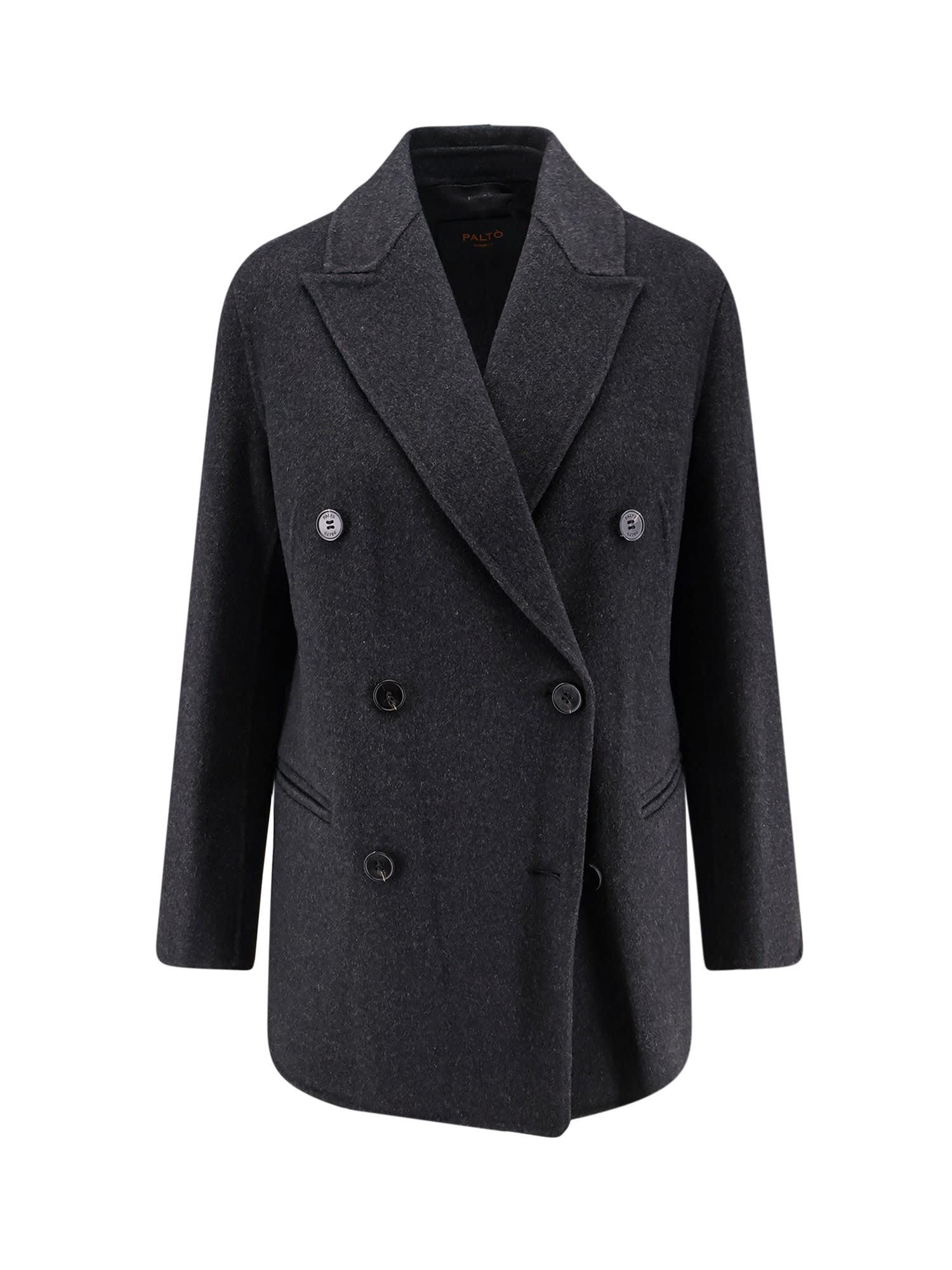 paltò ariella double-breasted wool coat