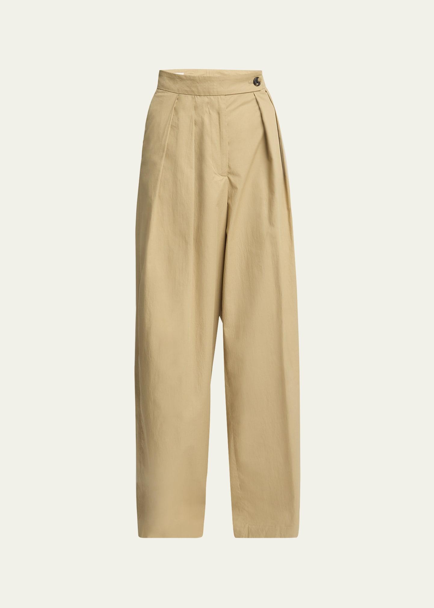pamplona pleated wide leg pants
