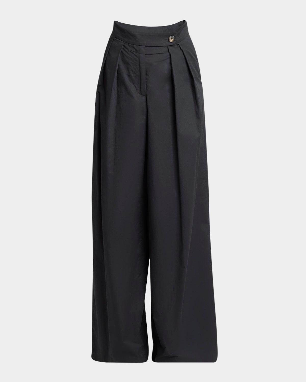 pamplona pleated wide leg pants