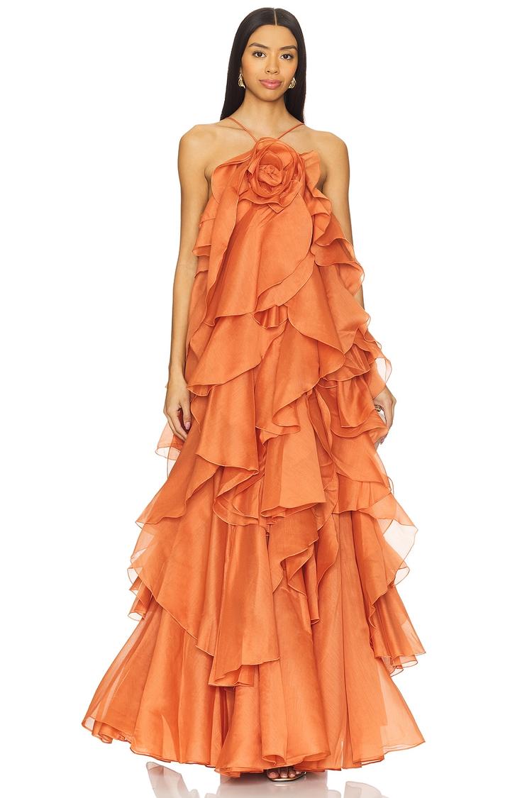 pandorea layered maxi dress