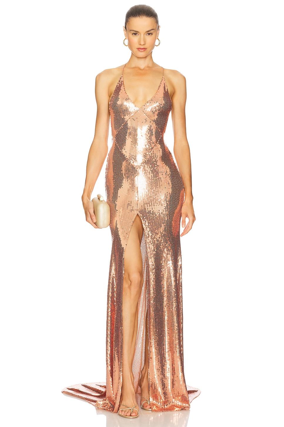 panelled bikini gown