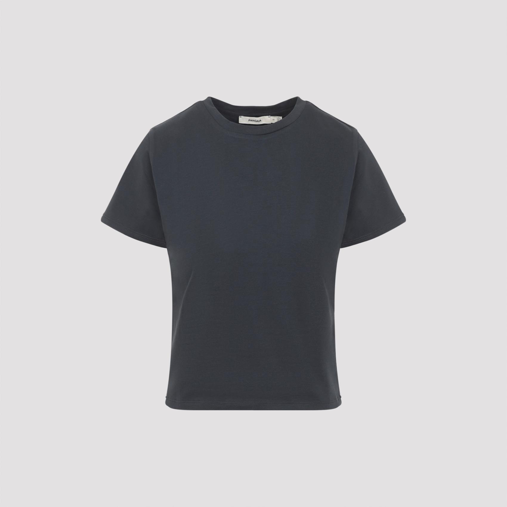 pangaia slim t-shirt black cotton elastane tshirt - women