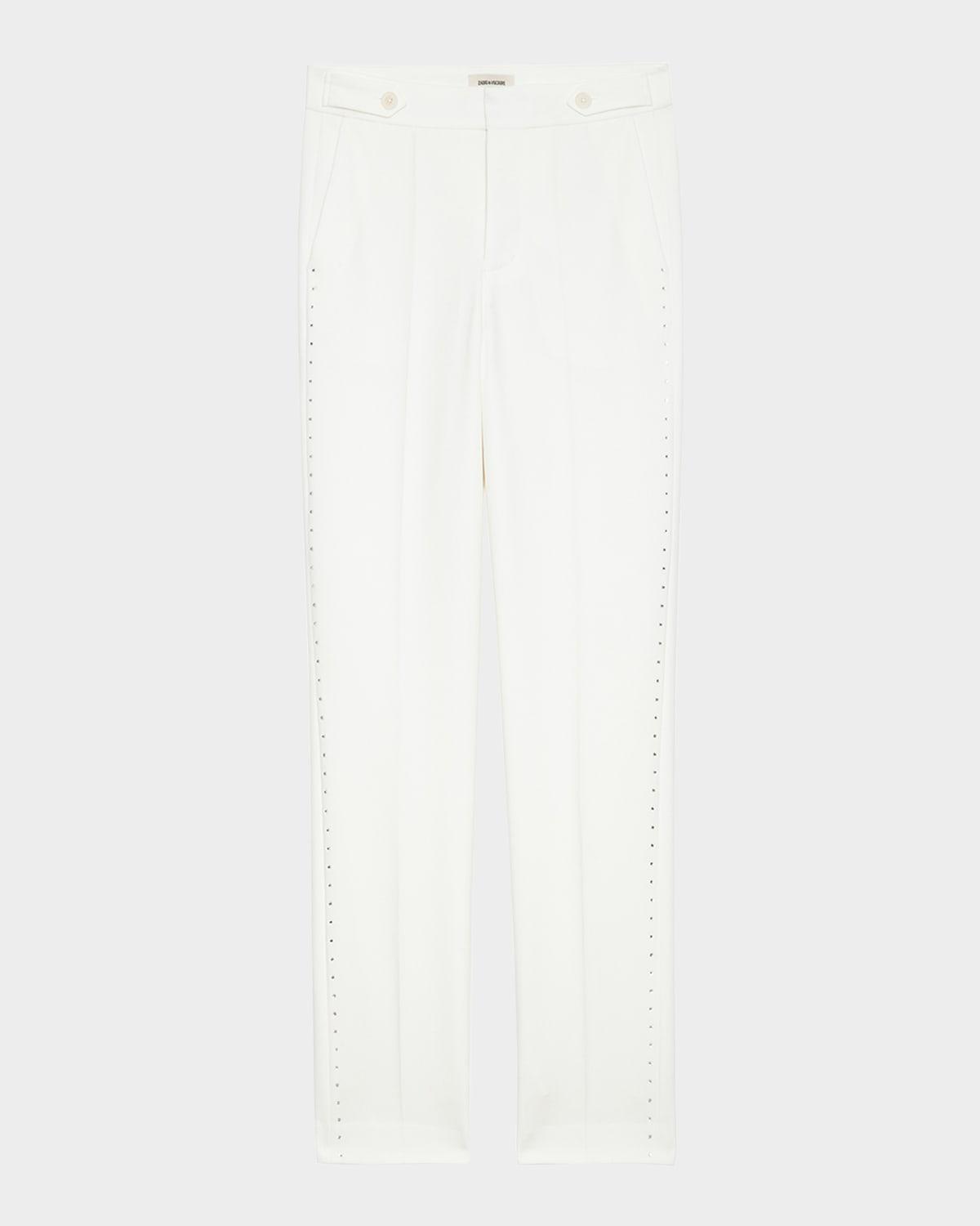 panny embellished dot trousers