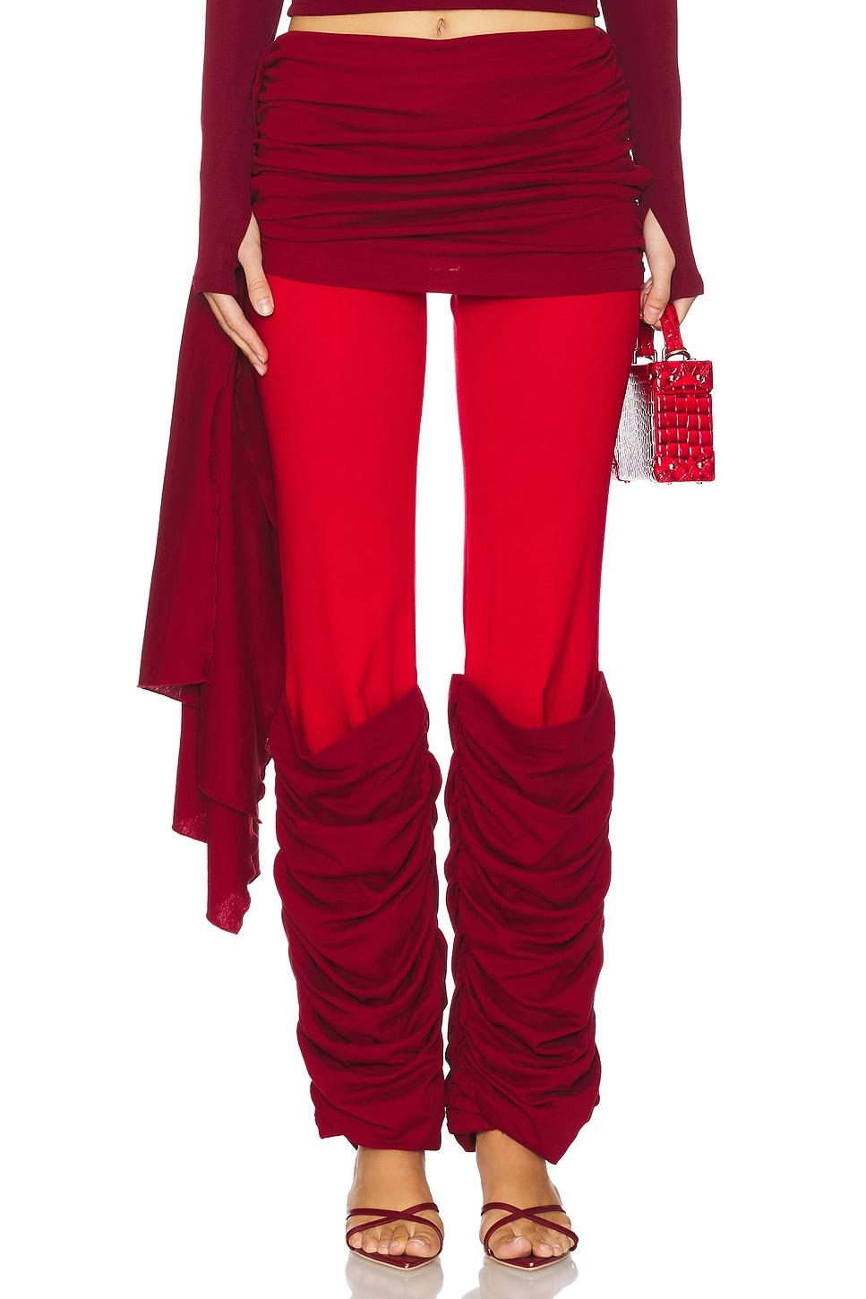 pants with leg warmer