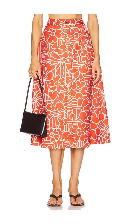 papa don't preach x revolve fits like a puzzle skirt in red.