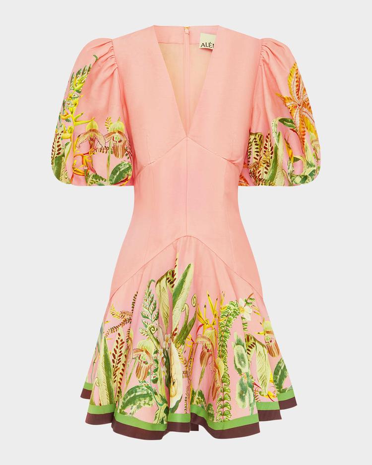 papaya mini dress