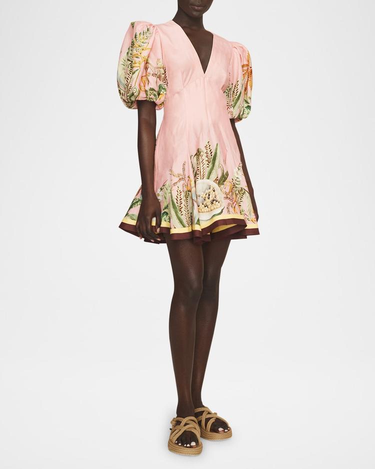 papaya mini dress