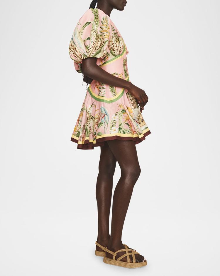 papaya mini dress