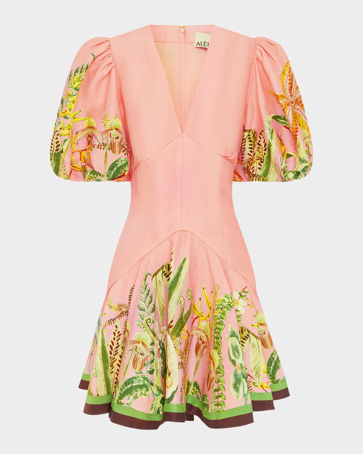 papaya mini dress