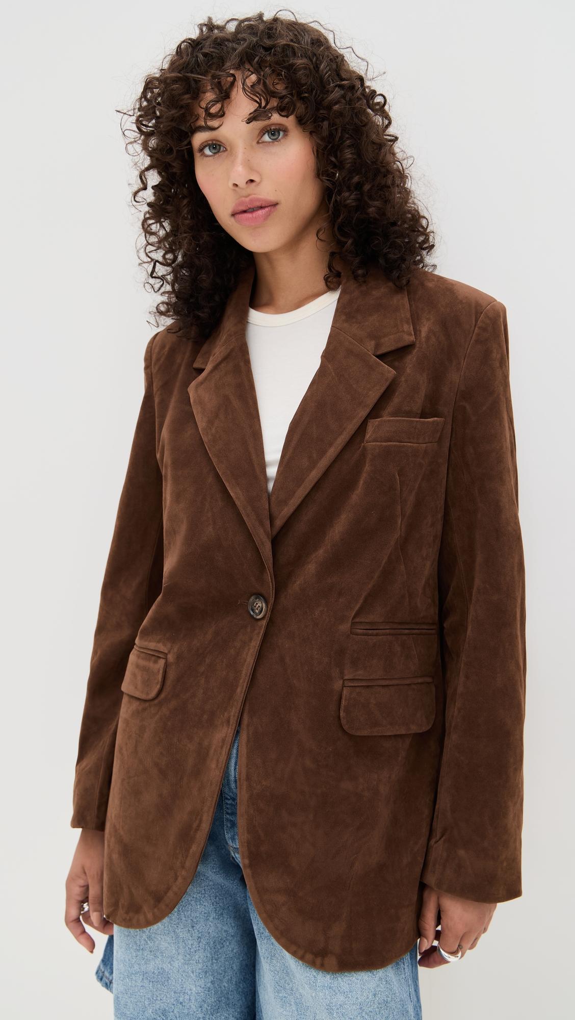 paper cut vegan blazer