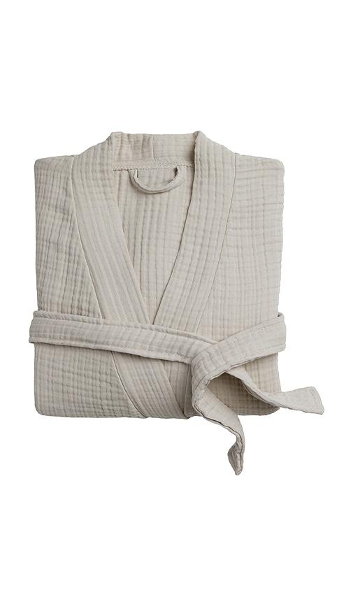 parachute cloud cotton robe in cream.