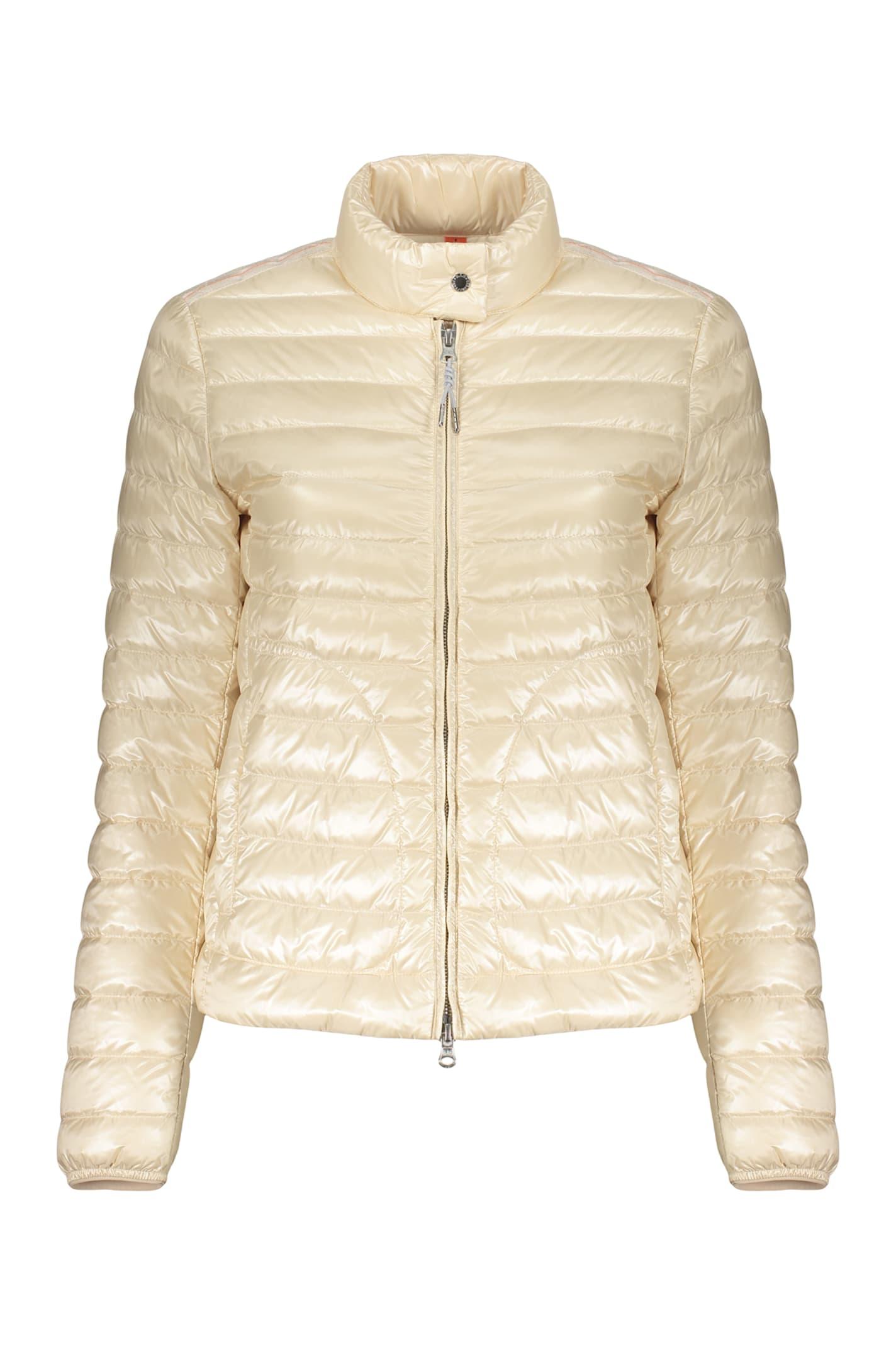 parajumpers lightweight cream quilted jacket with zip