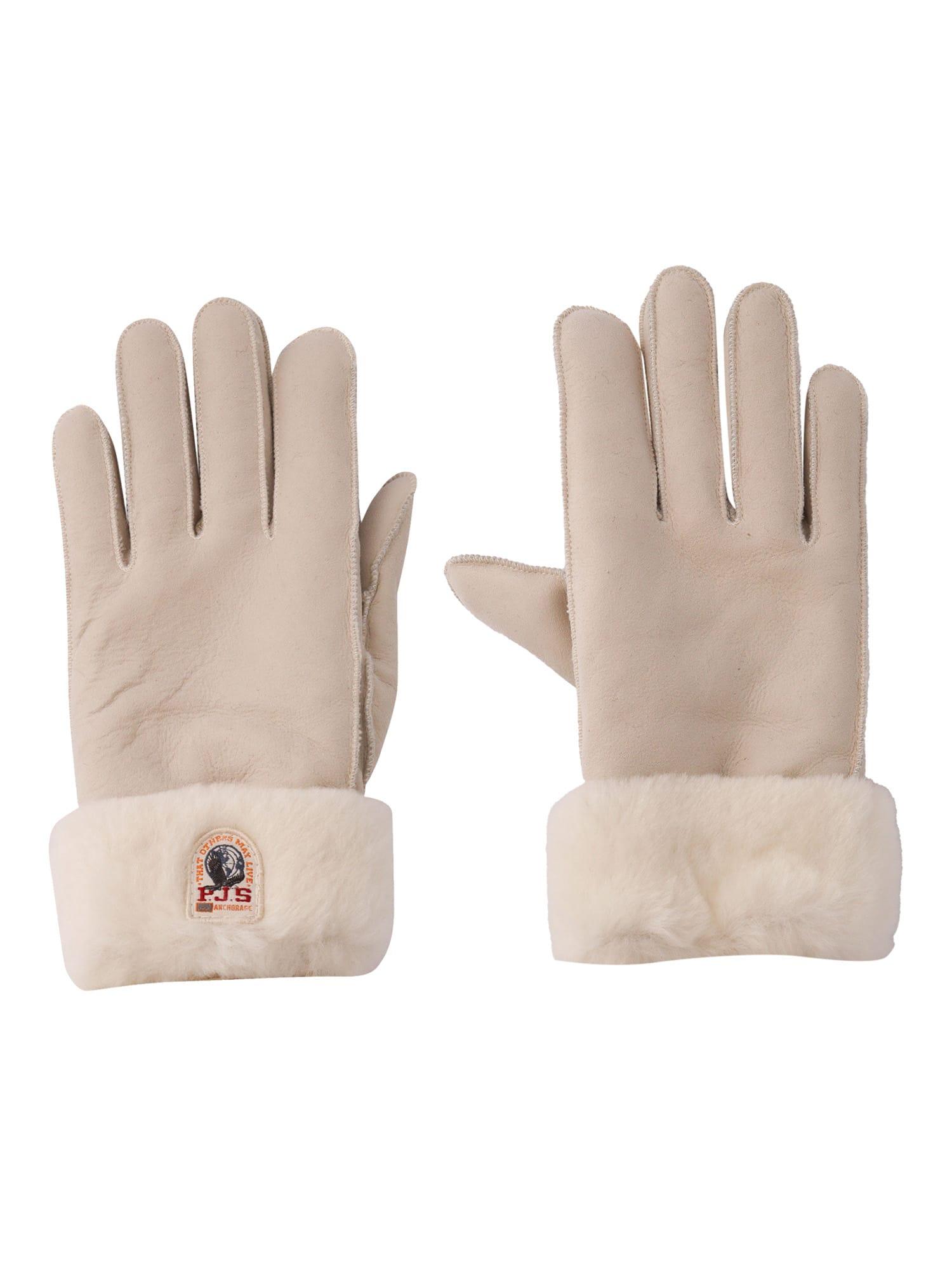 parajumpers shearling gloves woman shearling gloves