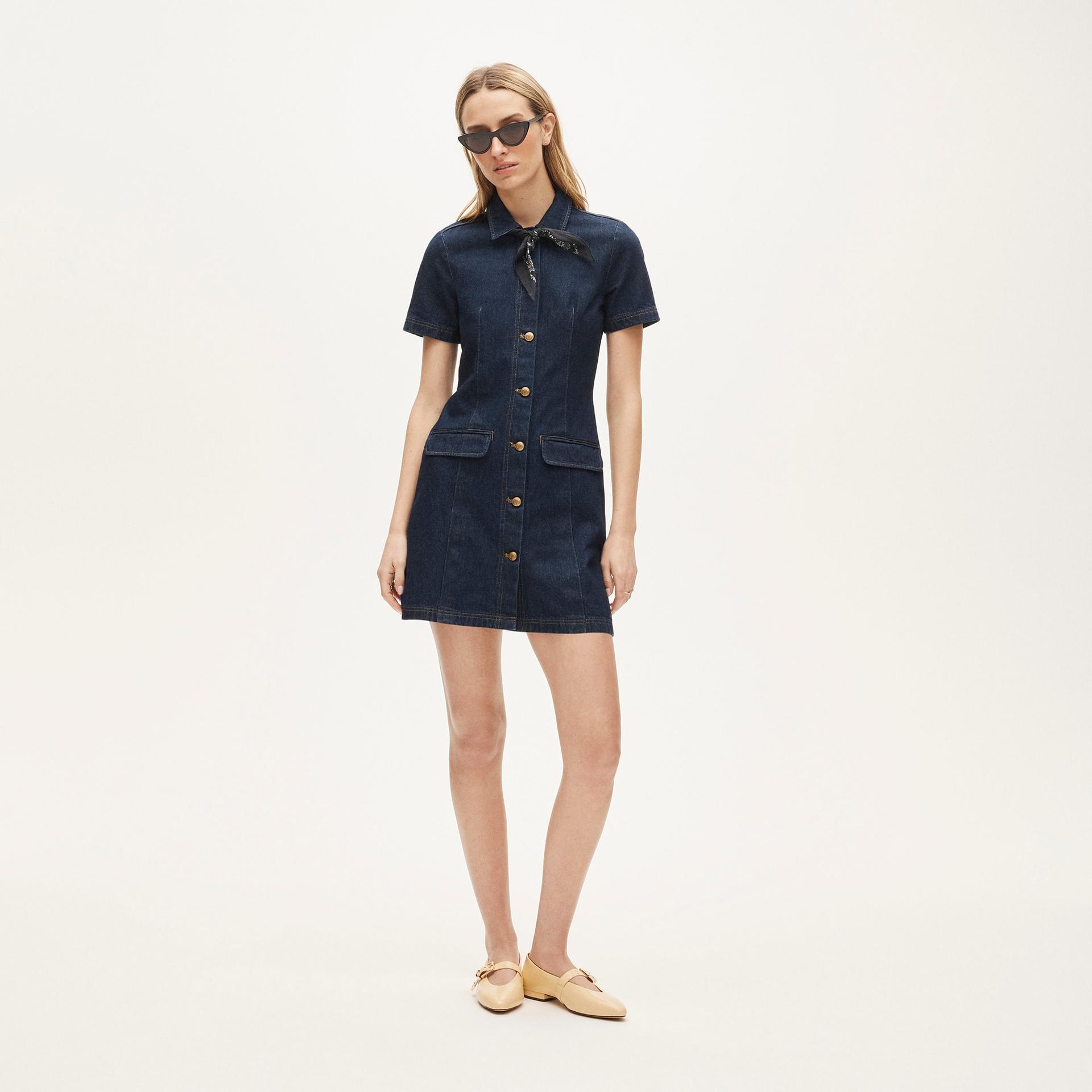 parc dress in denim