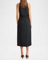 pari sleeveless ruched midi dress