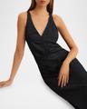 pari sleeveless ruched midi dress