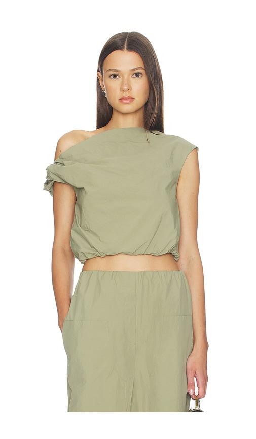 paris georgia alice top in olive.