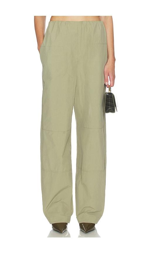 paris georgia cocoon trackpant in olive.
