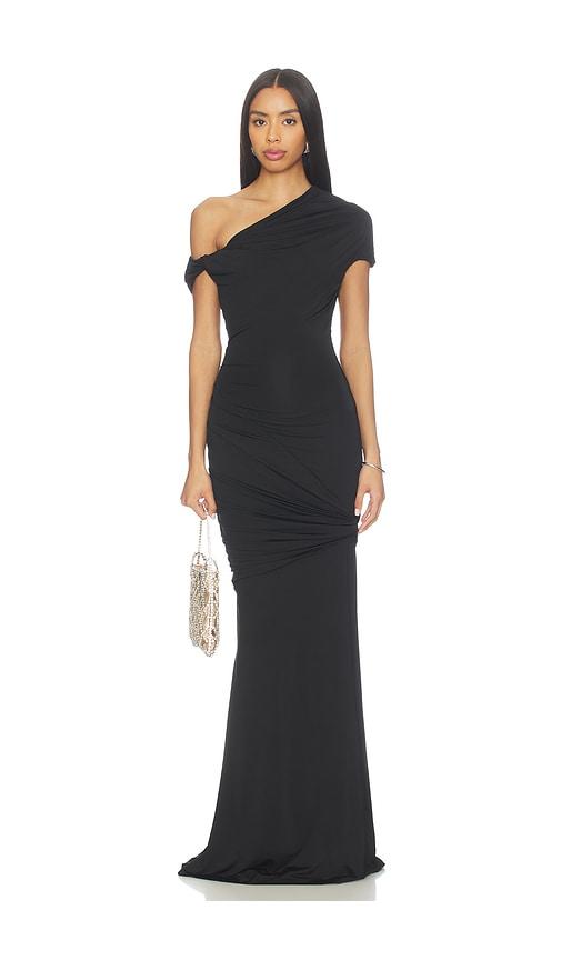 paris georgia pascal dress in black.