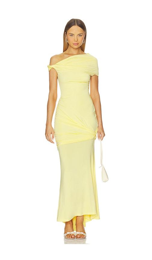 paris georgia pascal dress in yellow.