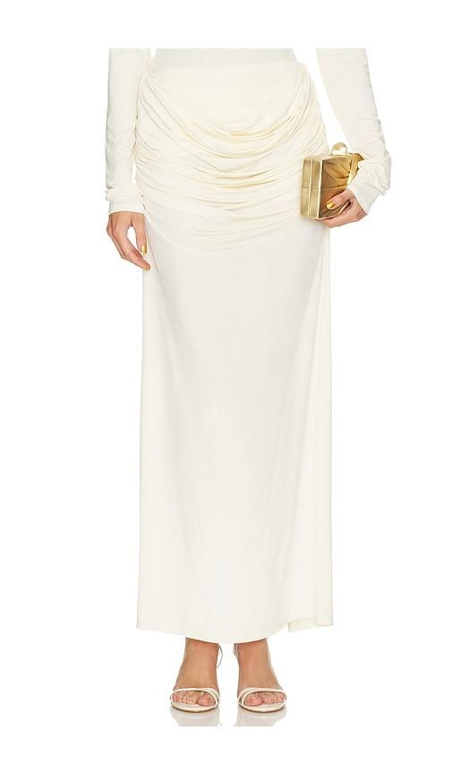 paris georgia raffy skirt in cream.