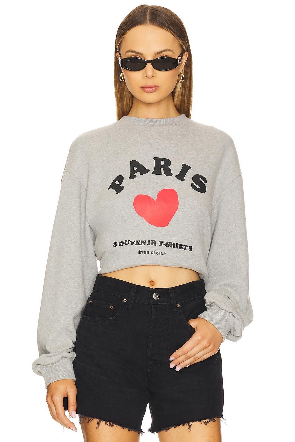 paris souvenir boyfriend sweatshirt