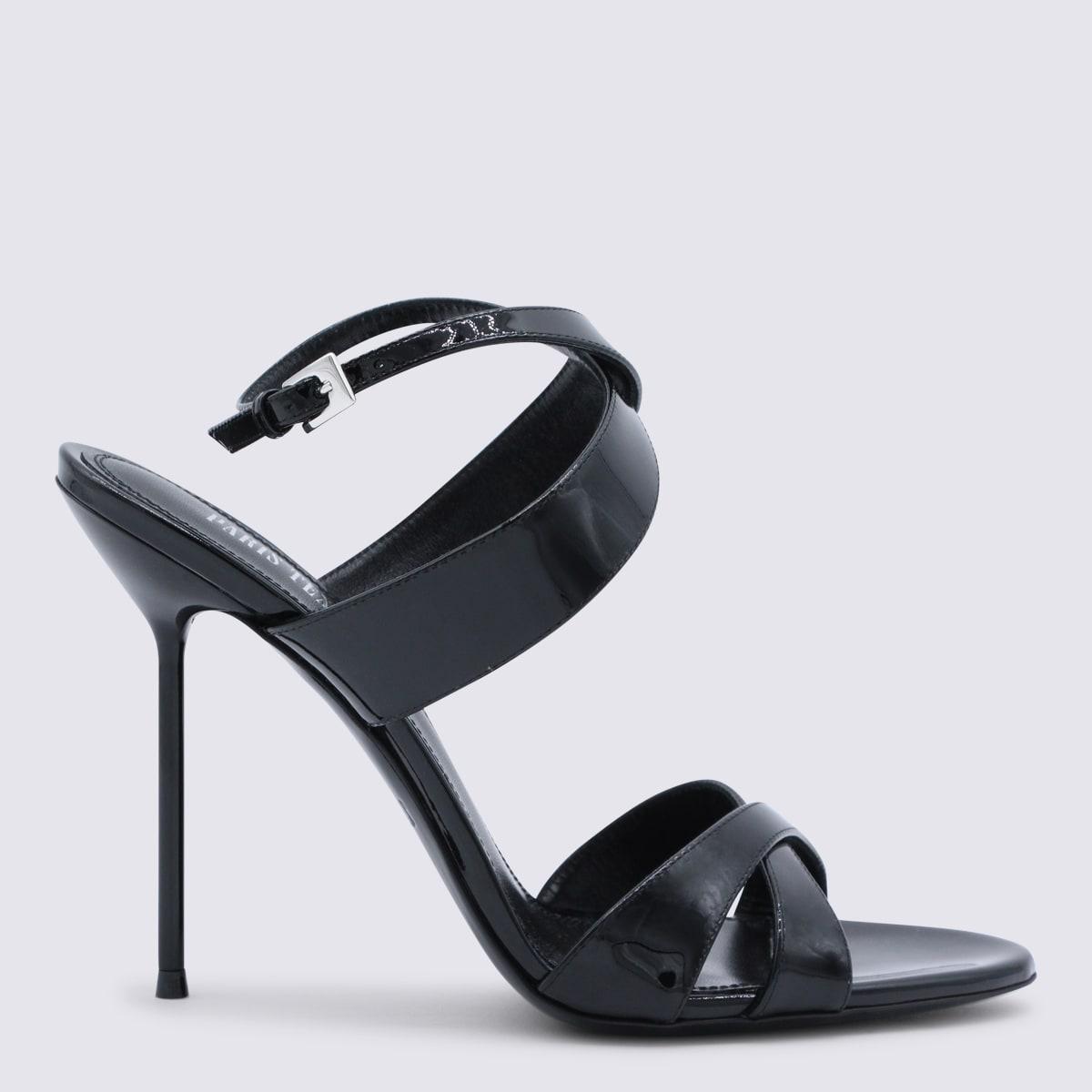 paris texas black leather lidia sandals 105