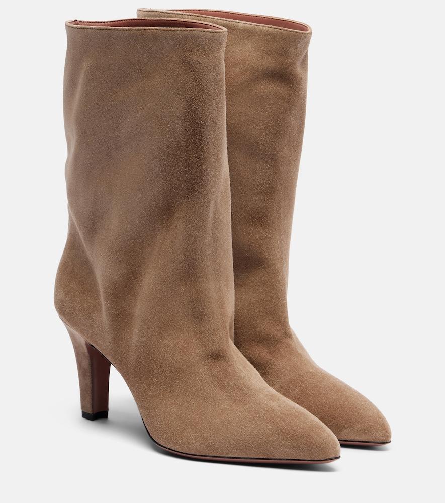 paris texas elsa 75 suede ankle boots