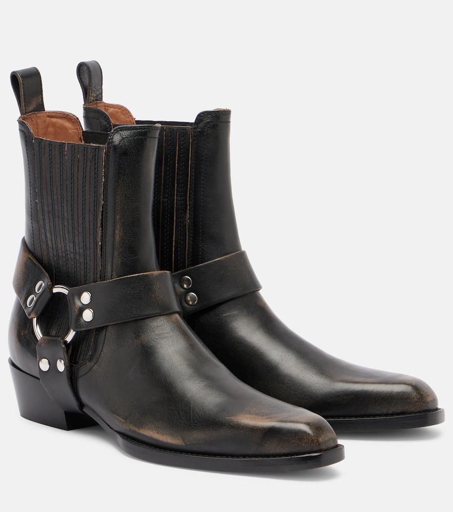 paris texas helena leather biker boots