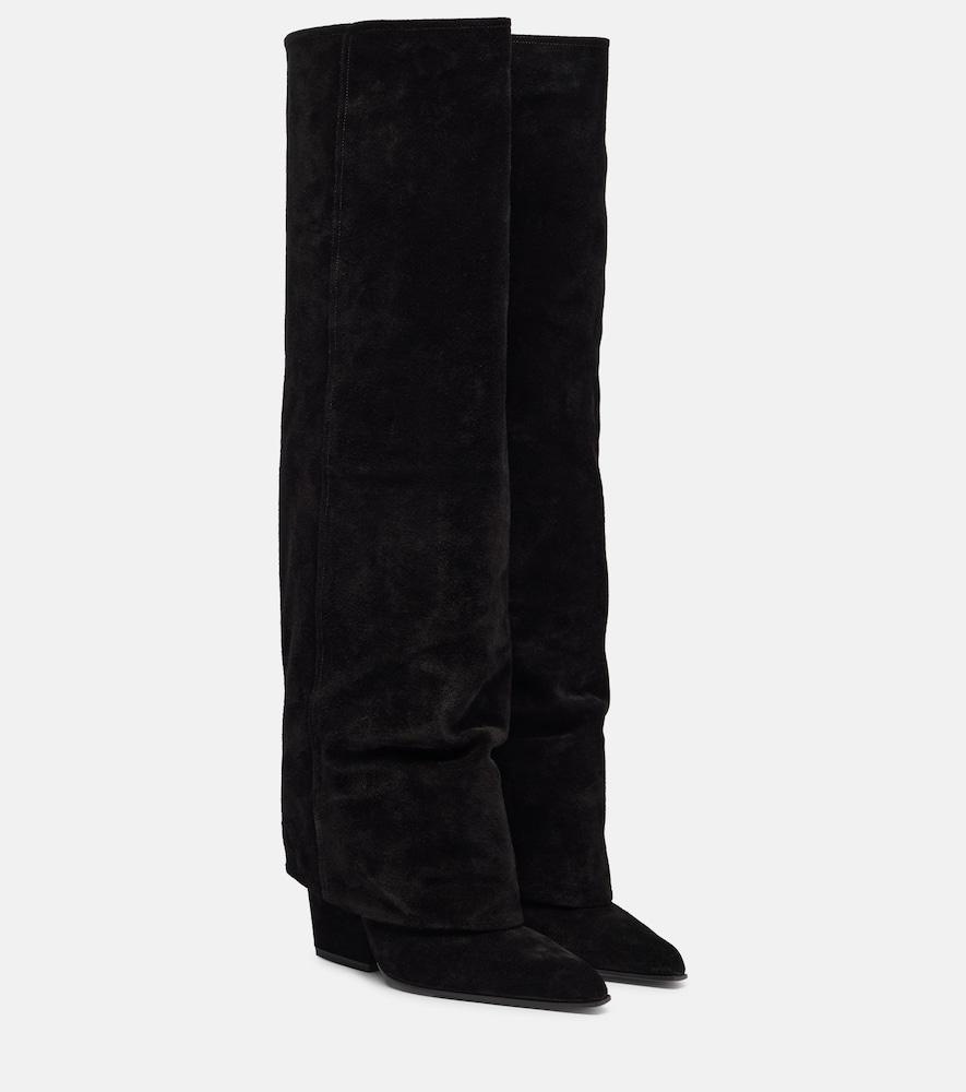 paris texas jane 100 suede knee