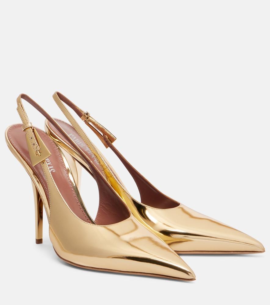 paris texas jessica 105 patent leather slingback pumps