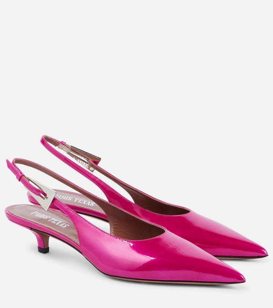 paris texas jessica patent leather slingback pumps