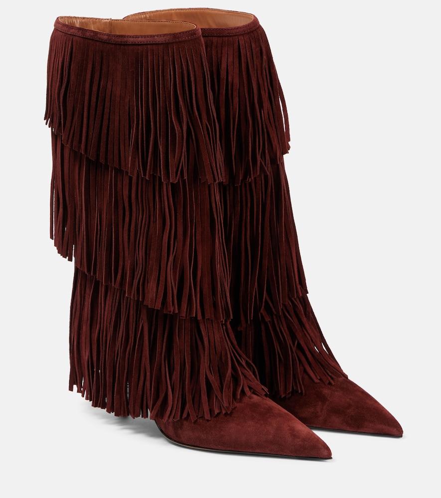 paris texas jessie 75 fringed suede knee